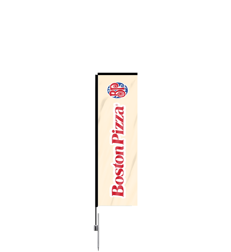 10ft Banner Flag – Small, Ground Spike