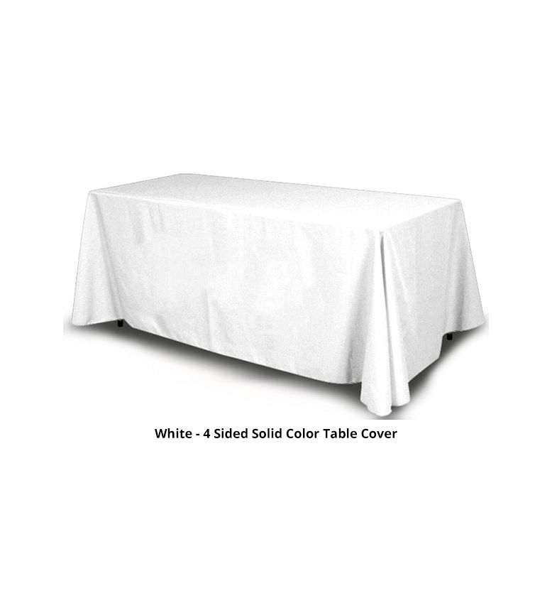 8ft Blank Table Cover, 2 Colors