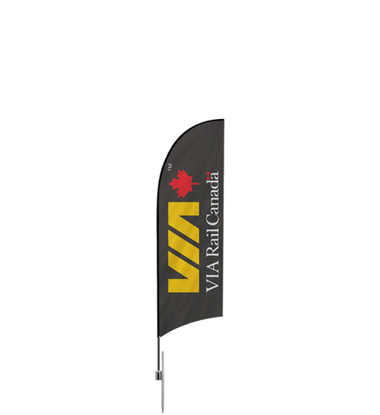 15ft Concave Flag – XL, Ground Spike