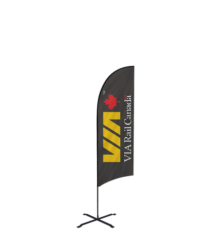 6ft Concave Flag – Small, Ground Spike