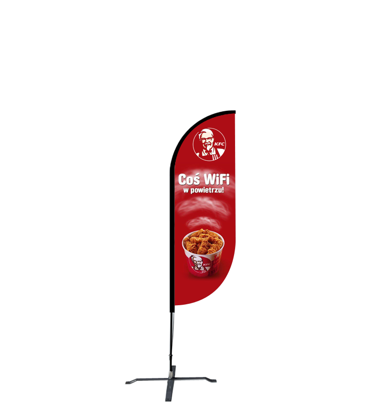 9ft Convex Flag – Medium, Ground Spike