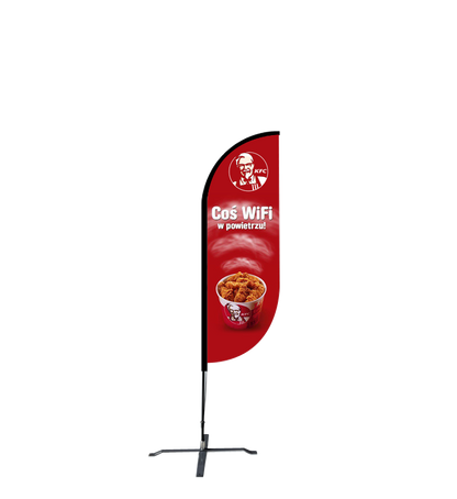 9ft Convex Flag – Medium, Ground Spike