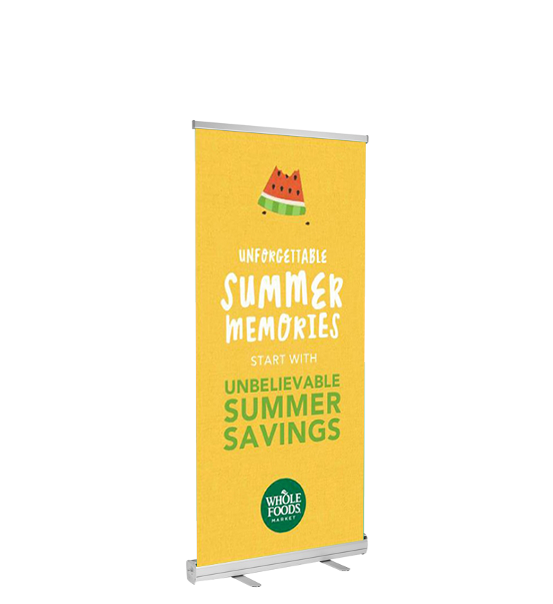 Economy Retractable Banner Stand - 23"x66"