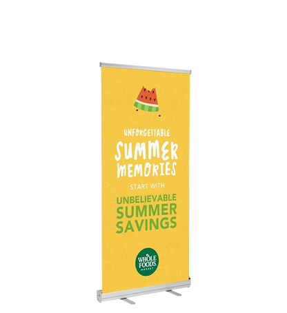 Economy Retractable Banner Stand - 23"x66"