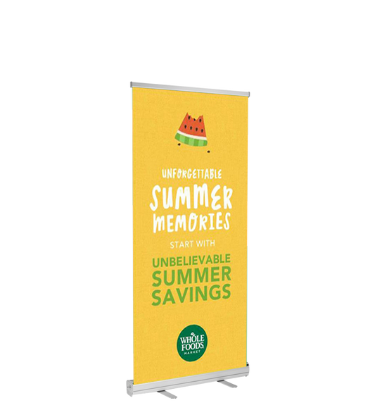 Economy Retractable Banner Stand - 23"x66"