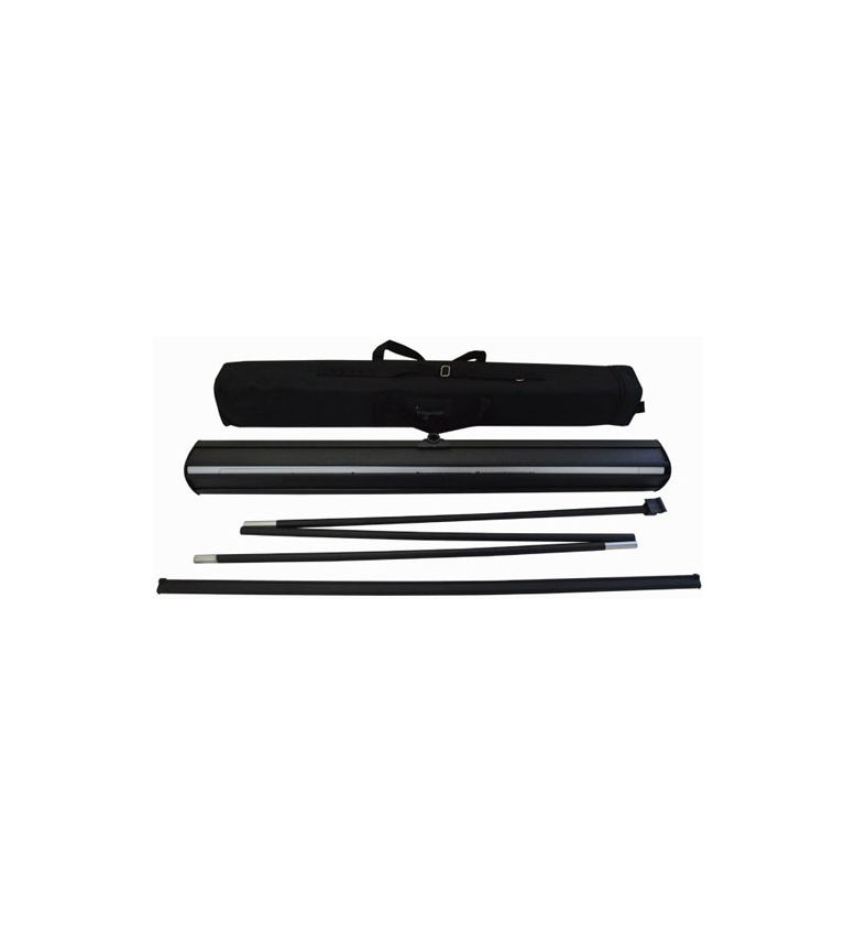 Economy Retractable Banner Stand - 33"x81" Black