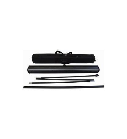 Economy Retractable Banner Stand - 33"x81" Black
