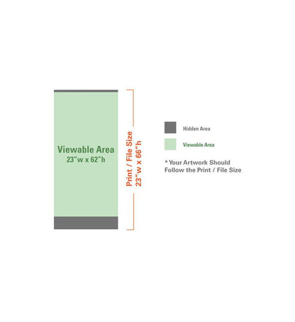 Economy Retractable Banner Stand - 24"x81"