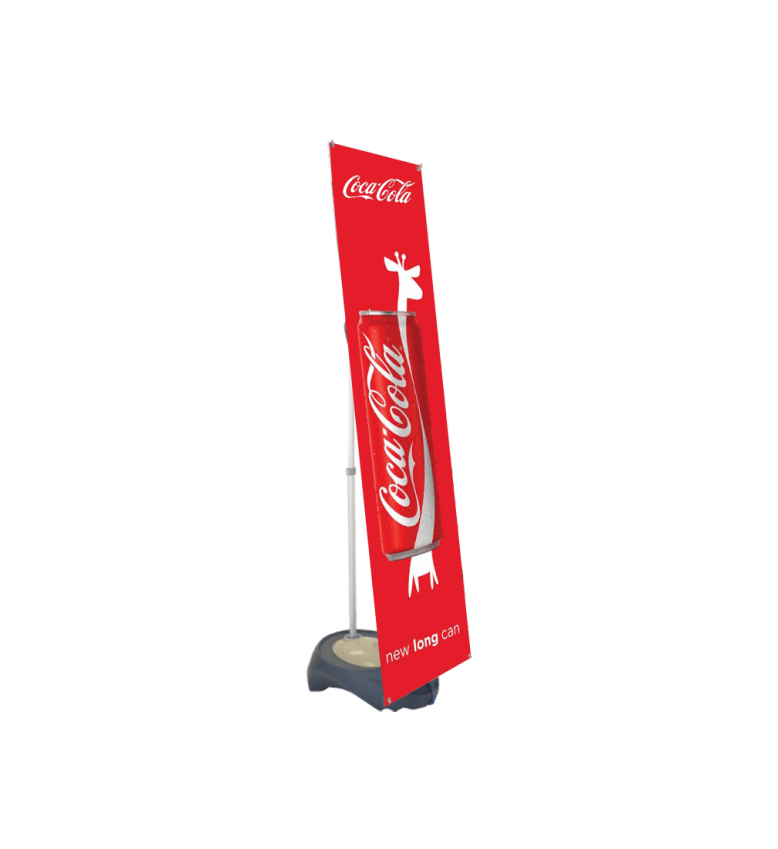 Outdoor Banner Stand - Adjustable Width & Height