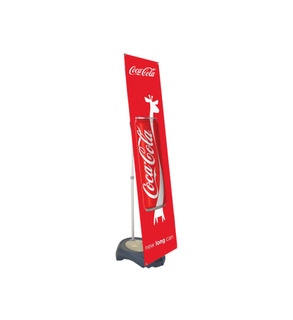 Outdoor Banner Stand - Adjustable Width & Height