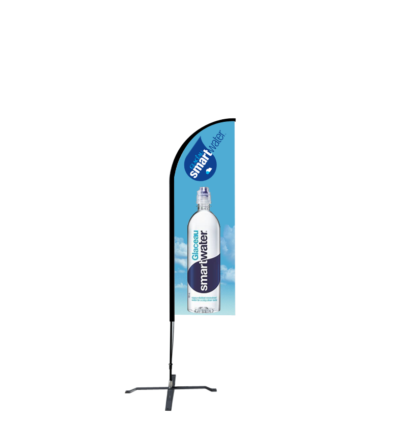 9ft Straight Flag – Medium, Ground Spike