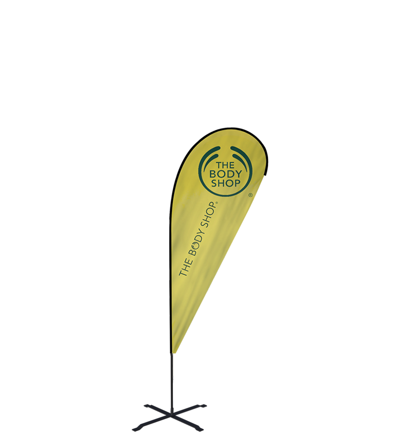 9ft Teardrop Flag – Medium, Ground Spike