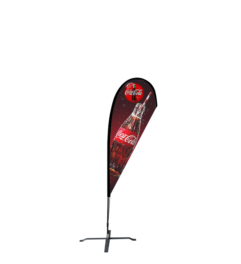 9ft Teardrop Flag – Medium, Ground Spike