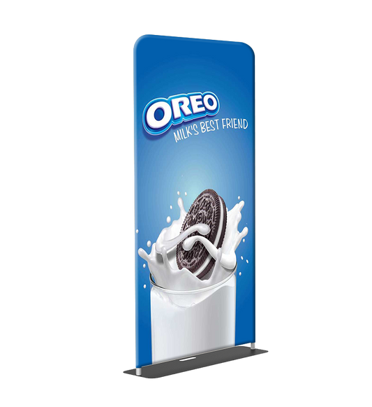 Oreo display stand with cookie and milk splash